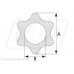 VTE2330 - Star profile tube1m  